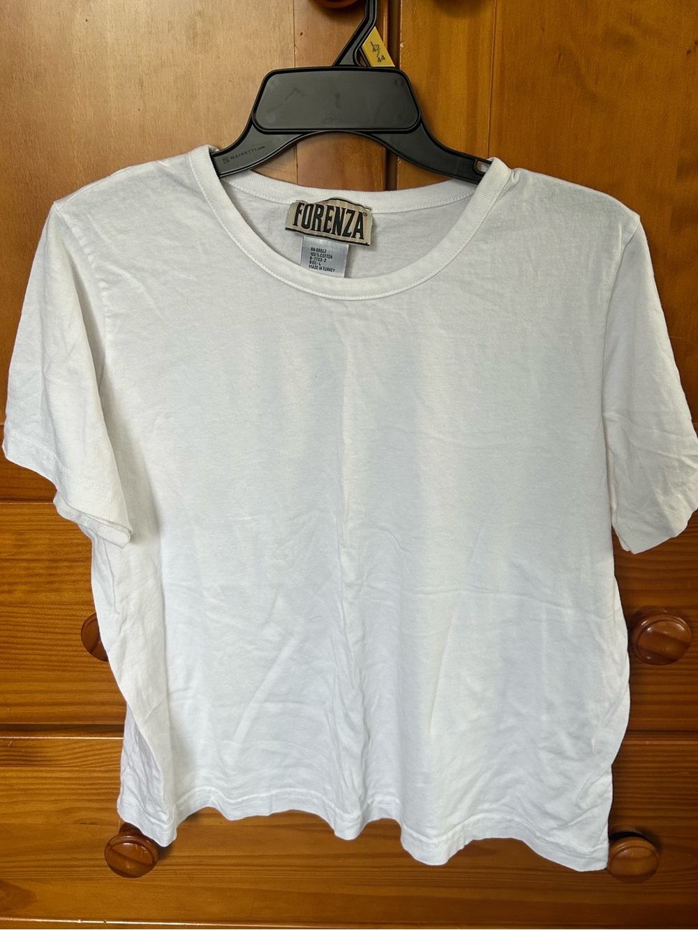 Forenza White Women's Crewneck Tee- 100% cotton